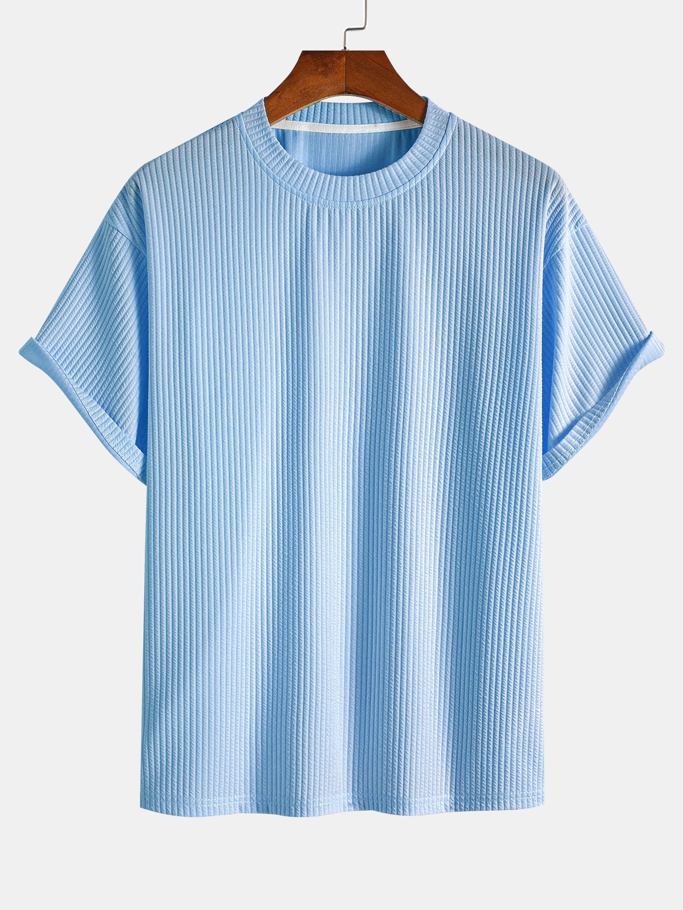 Ezequiel® | Relax Fit Ribbed T-Shirt & Drawstring Ribbed Shorts