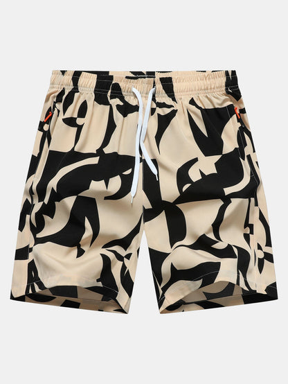 Jonathan® | Color Block Print Zipper Pocket Shorts