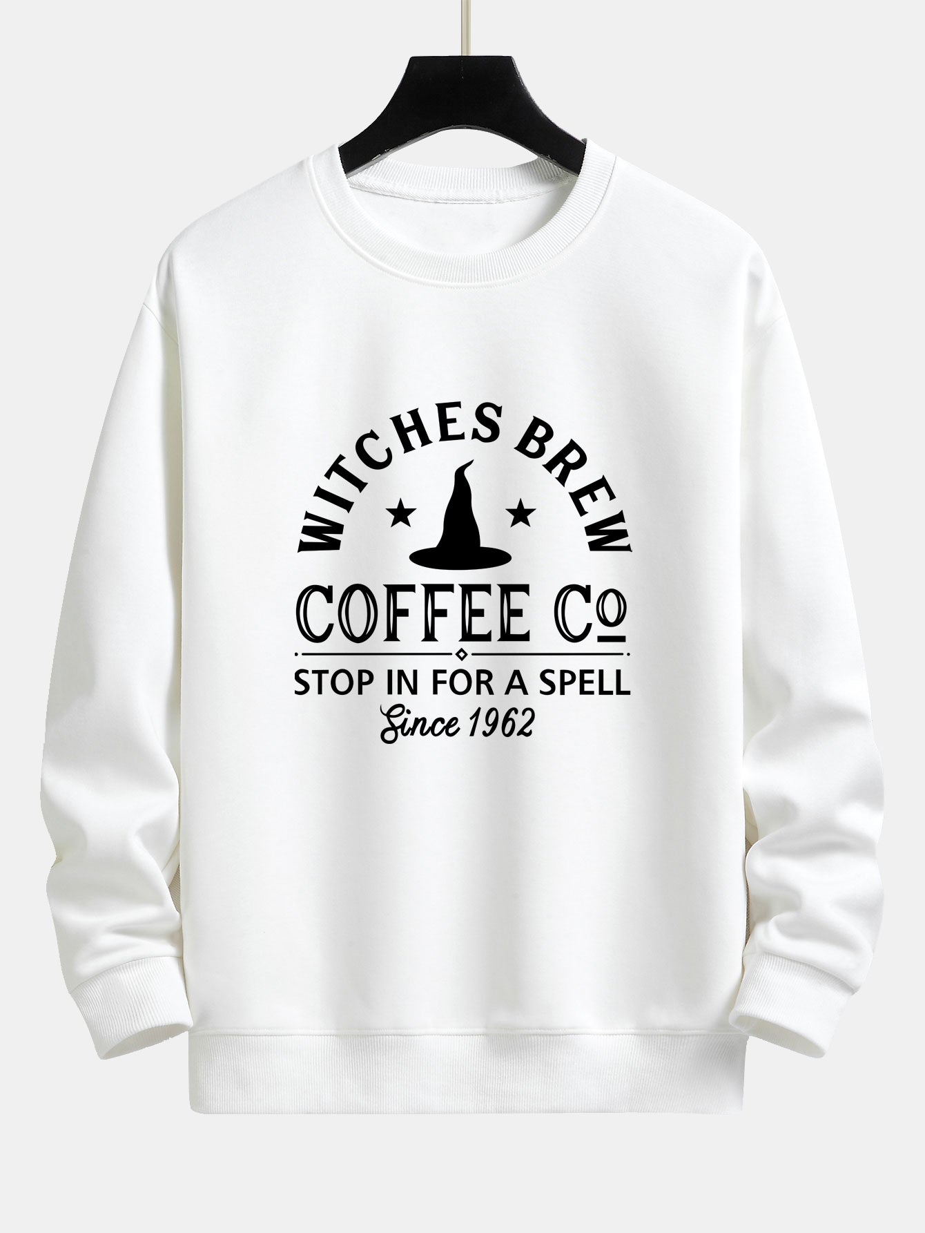 Bernabé® | Halloween Witches Brew Coffee Print Relax Fit Sweatshirt