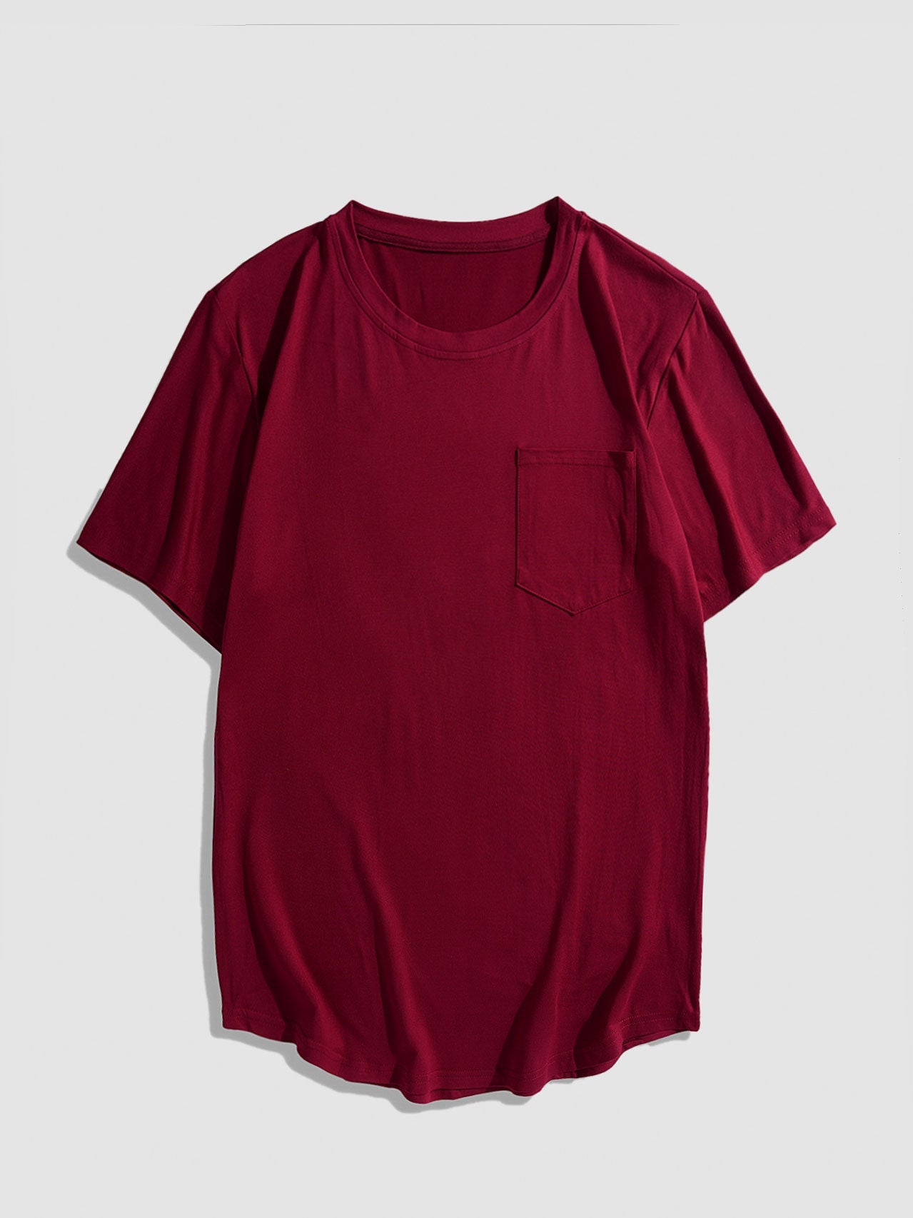 Adalberto® | Solid Color Basic T-Shirts With Pocket