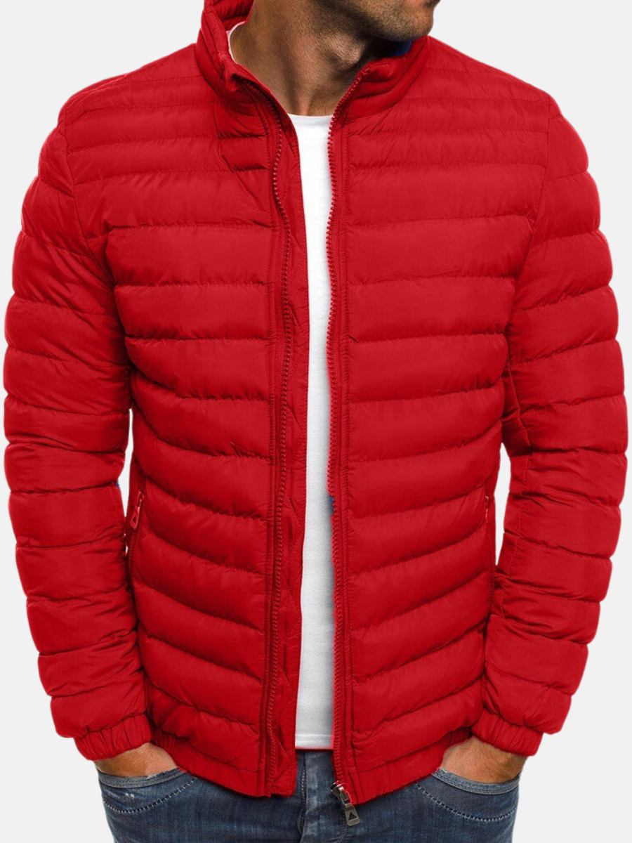 Rexo | Stylish quilted jacket with stand-up collar