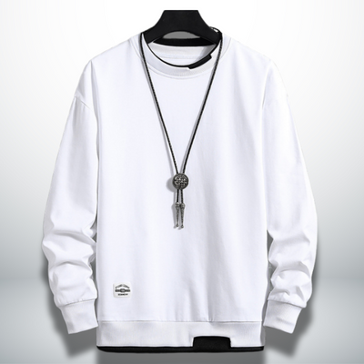 Benedicto® | Comfortable and practical sweatshirt in solid colour