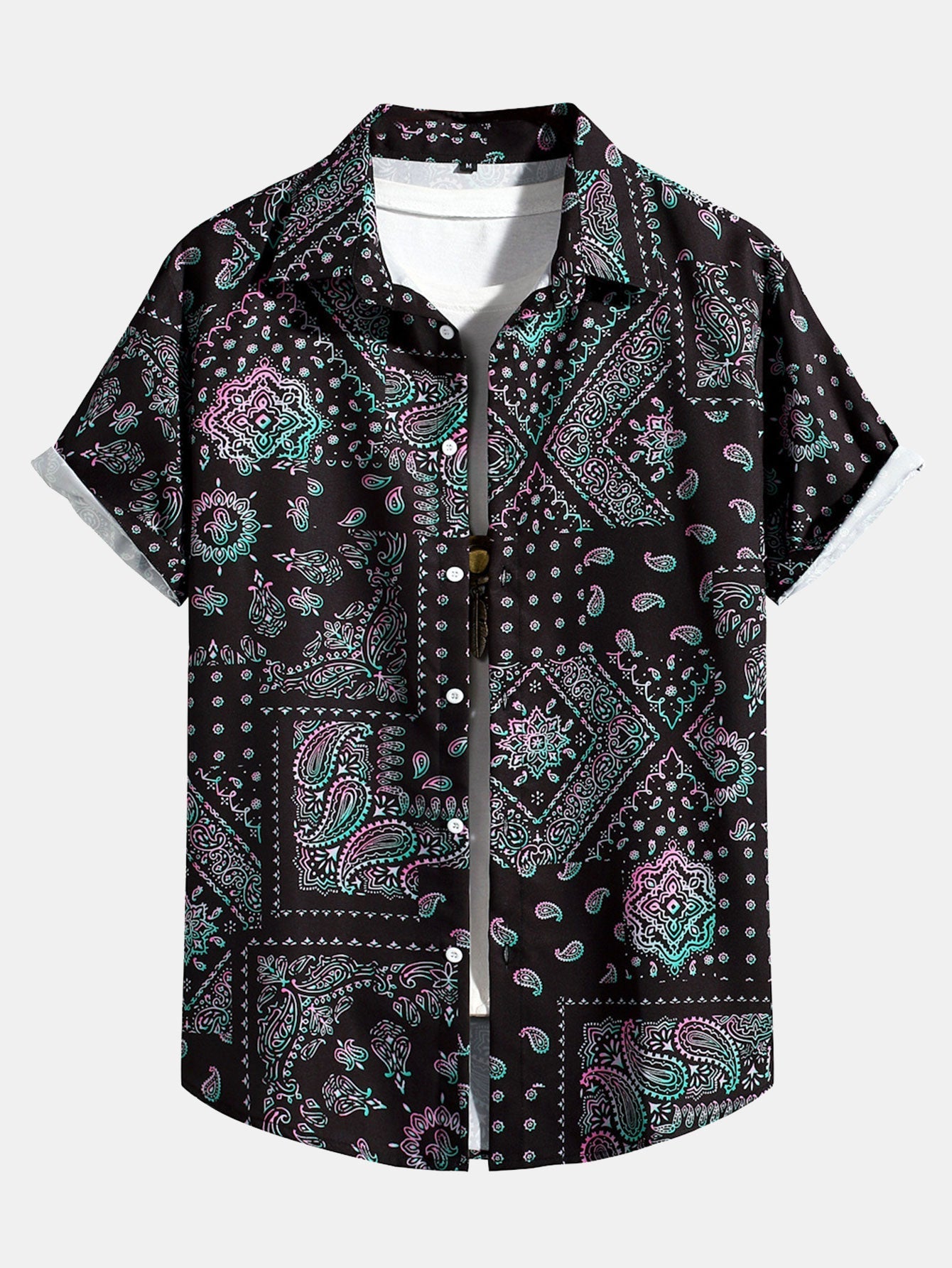 Arcangelo® | Paisley Print Button Up Shirt