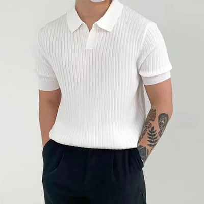 Cadell® | Elegant Ribbed Polo For Men