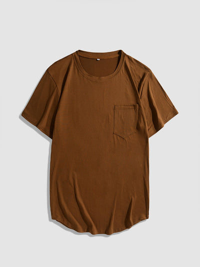 Adalbald® | Solid Color Basic T-Shirts With Pocket