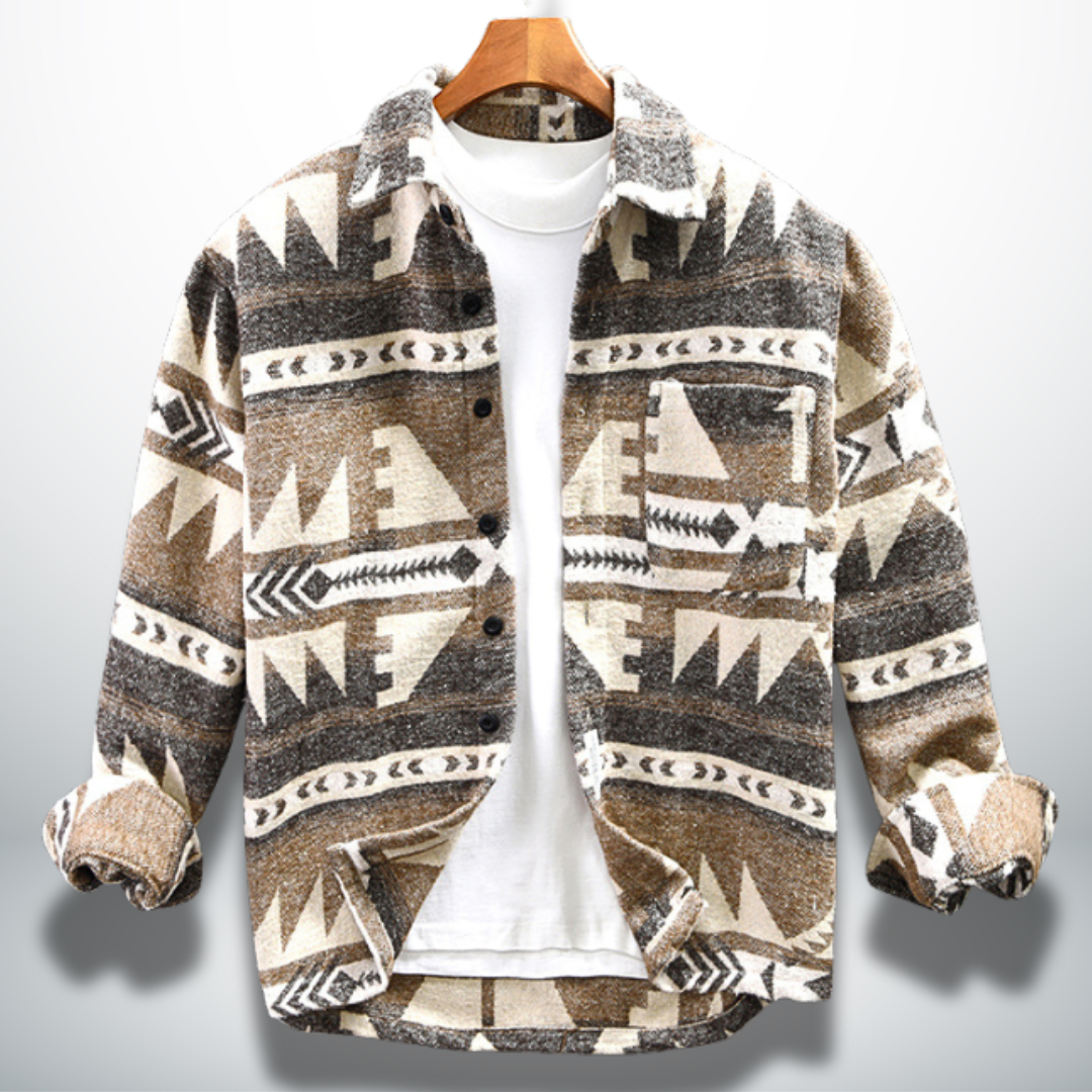 Atilio® | Warm shirt with ethnic design