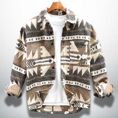 Atilio® | Warm shirt with ethnic design