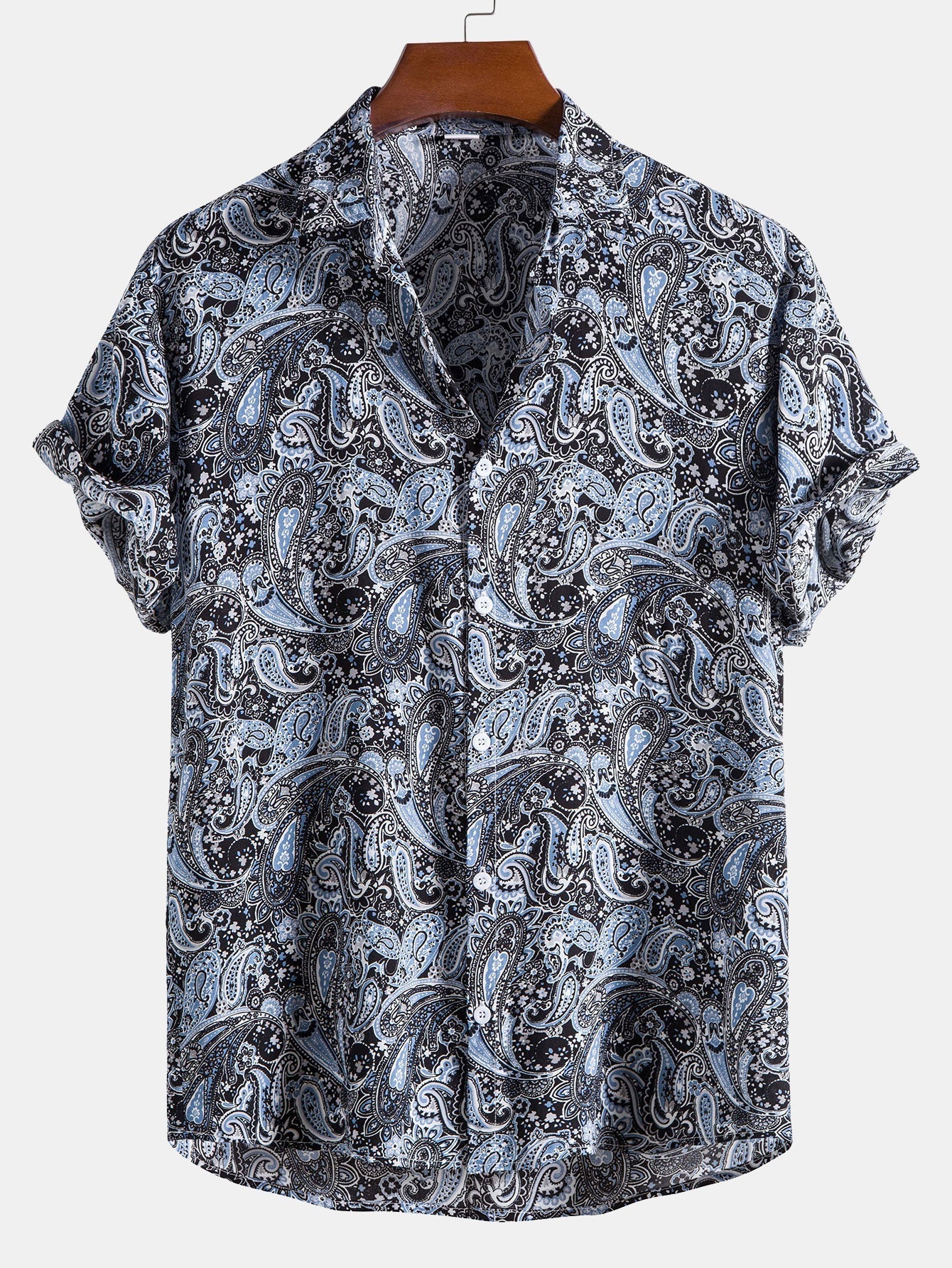 Argel® | Paisley Print Button Up Shirt
