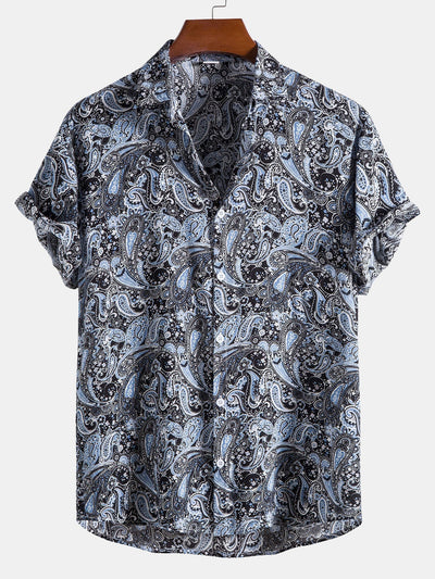Argel® | Paisley Print Button Up Shirt