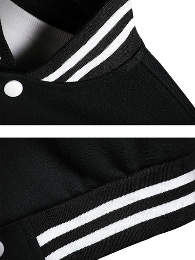 Zion | Contrast Baseball Jacket Without Hoodie