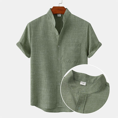 Joshua® | Solid Color Men'S Shirt Made Of Cotton Linen