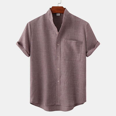 Joshua® | Solid Color Men'S Shirt Made Of Cotton Linen