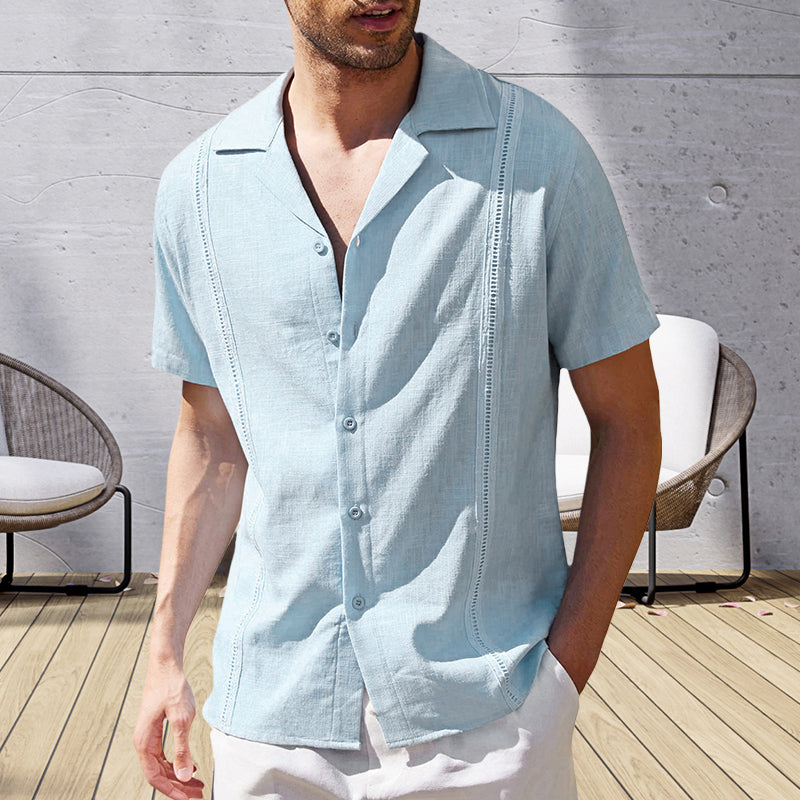 Juan® | Men'S Casual Short-Sleeved Linen Beach Shirt