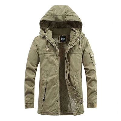 Filipo | Fleece-lined men's winter jacket with hood