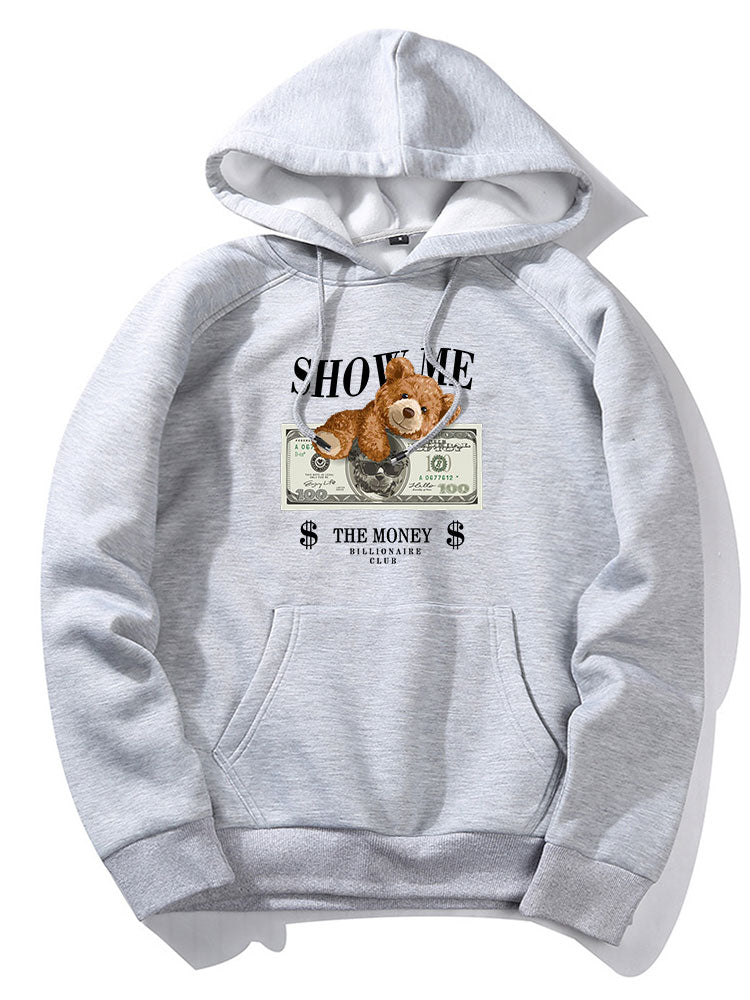 Elvis | Money Bear Print Hoodie