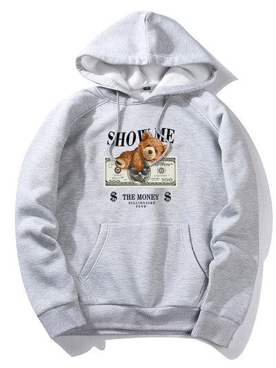 Elvis | Money Bear Print Hoodie
