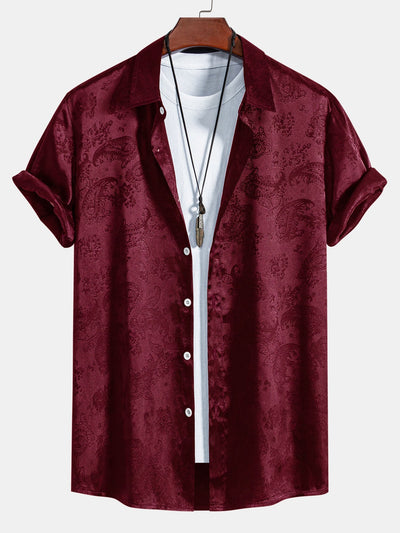 Arien® | Paisley Print Satin Shirt