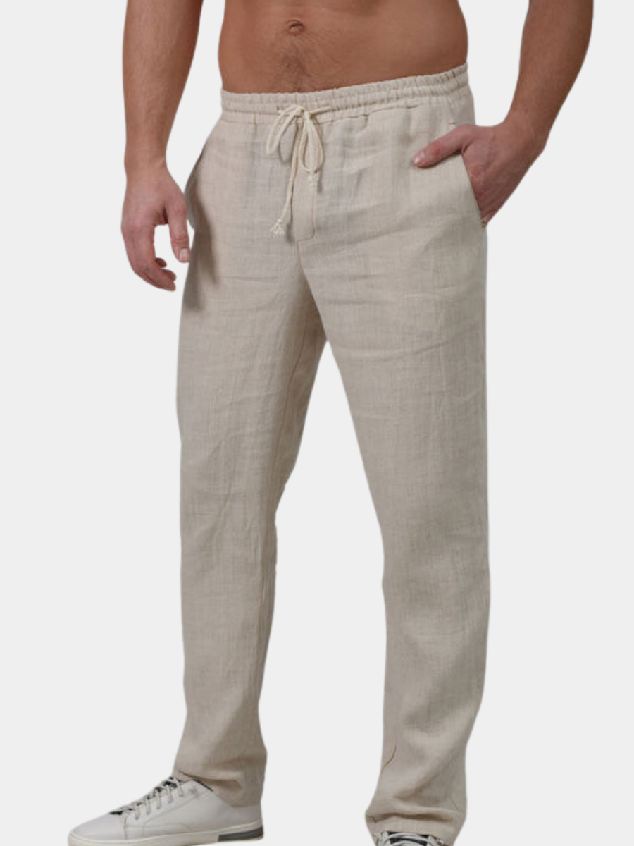 Leroy® | Men'S Lightweight Linen Trousers