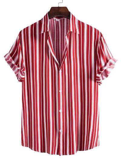 Alvis® | Stripes Short Sleeve Casual Shirts