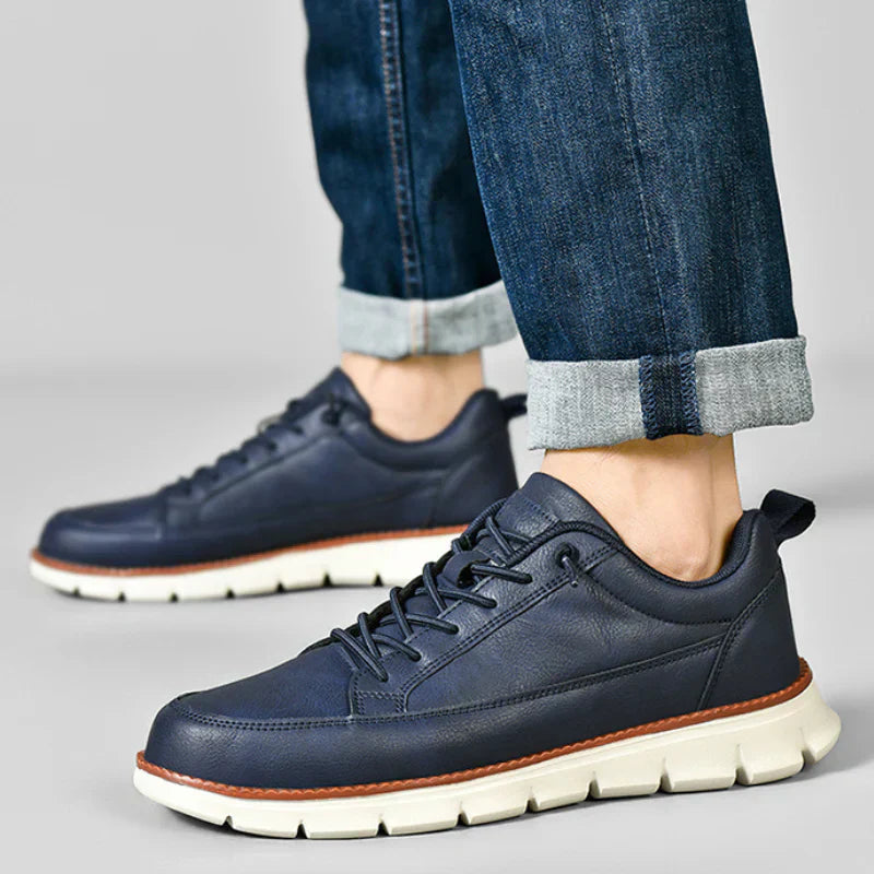 Ignacio® | Leather Sneakers With Orthopaedic Comfort