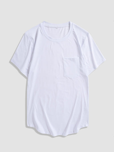 Adalbald® | Solid Color Basic T-Shirts With Pocket
