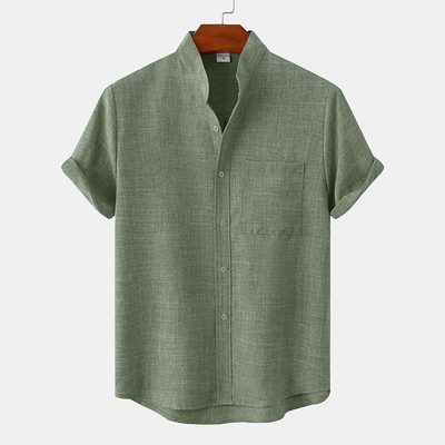 Joshua® | Solid Color Men'S Shirt Made Of Cotton Linen