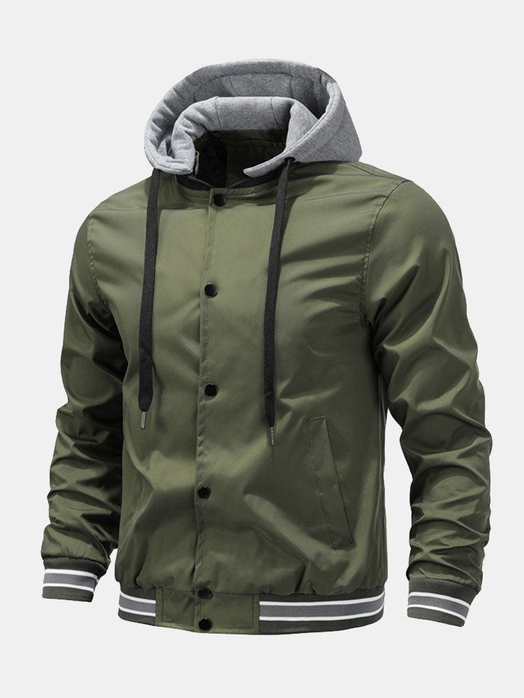 Camilo | Detachable Hooded Bomber Jacket