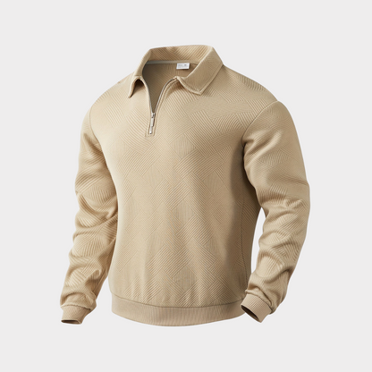 Dylan® | Vintage Zip-Up Sweater With Geometric Pattern