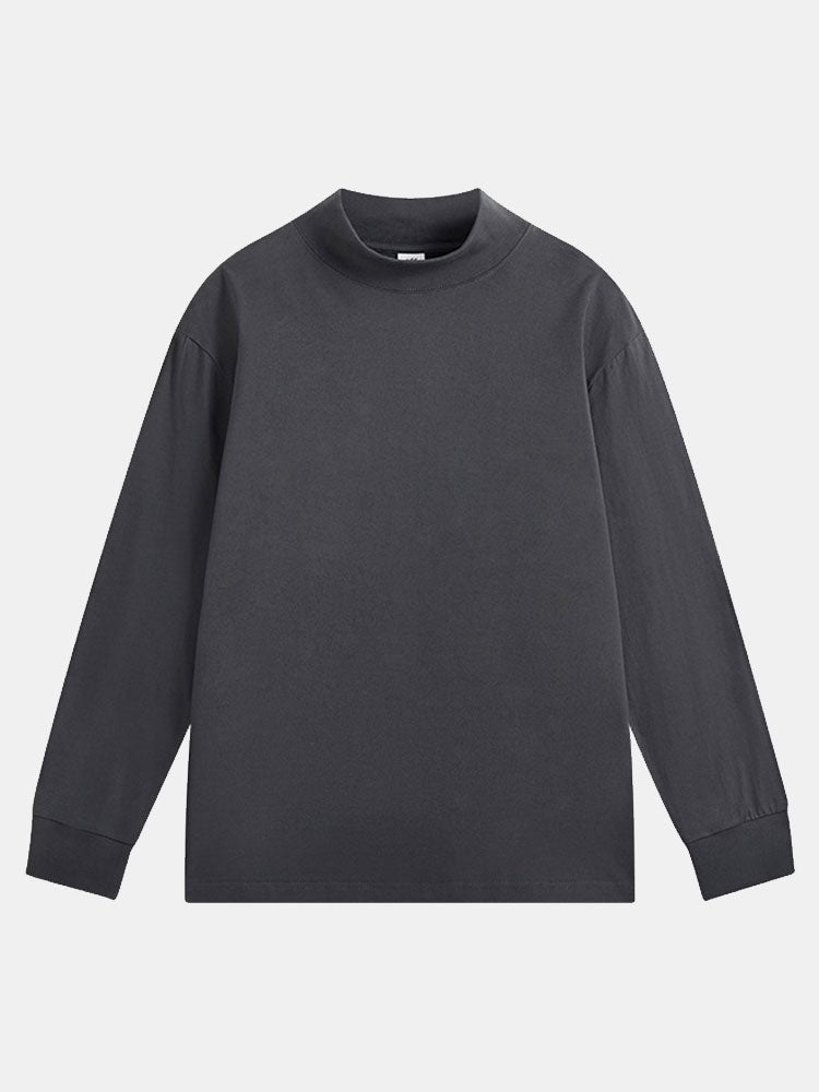 Adelelmo® | 3 Pieces Basic Long Sleeve Mock Neck T-Shirt
