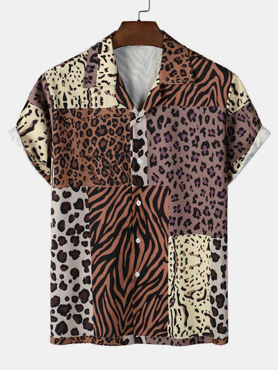 Arnon® | Patchwork Animal Print Shirt