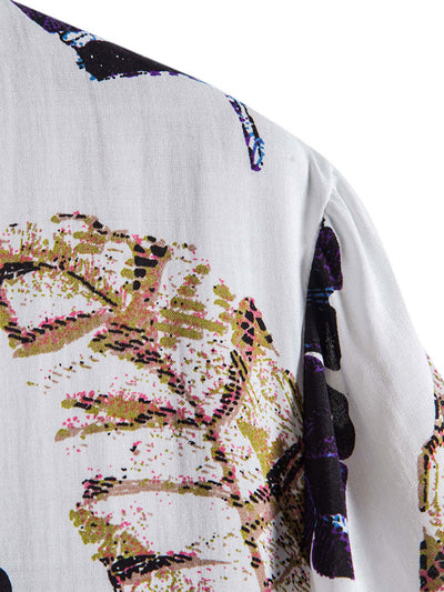 Amancio® | Leaves Print Shirt