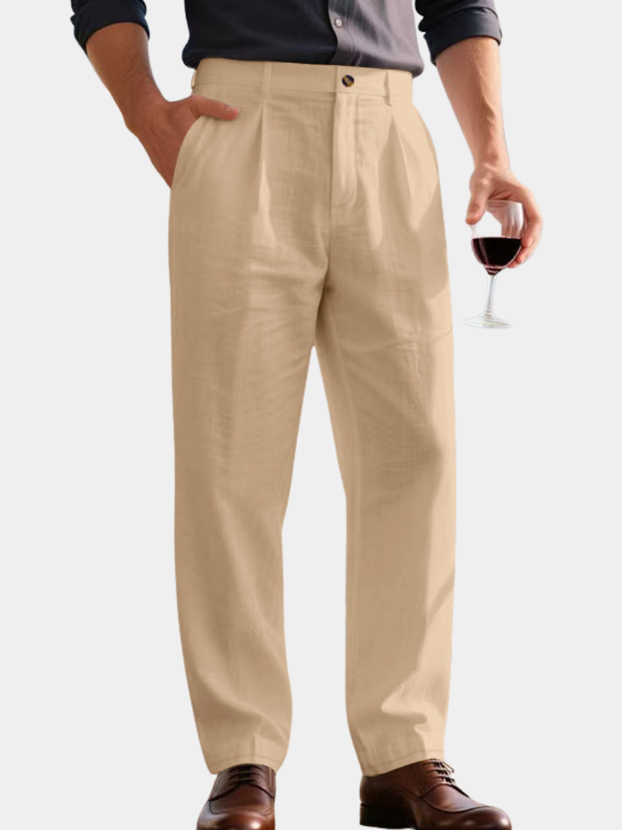 Julian | Wide-leg linen pants