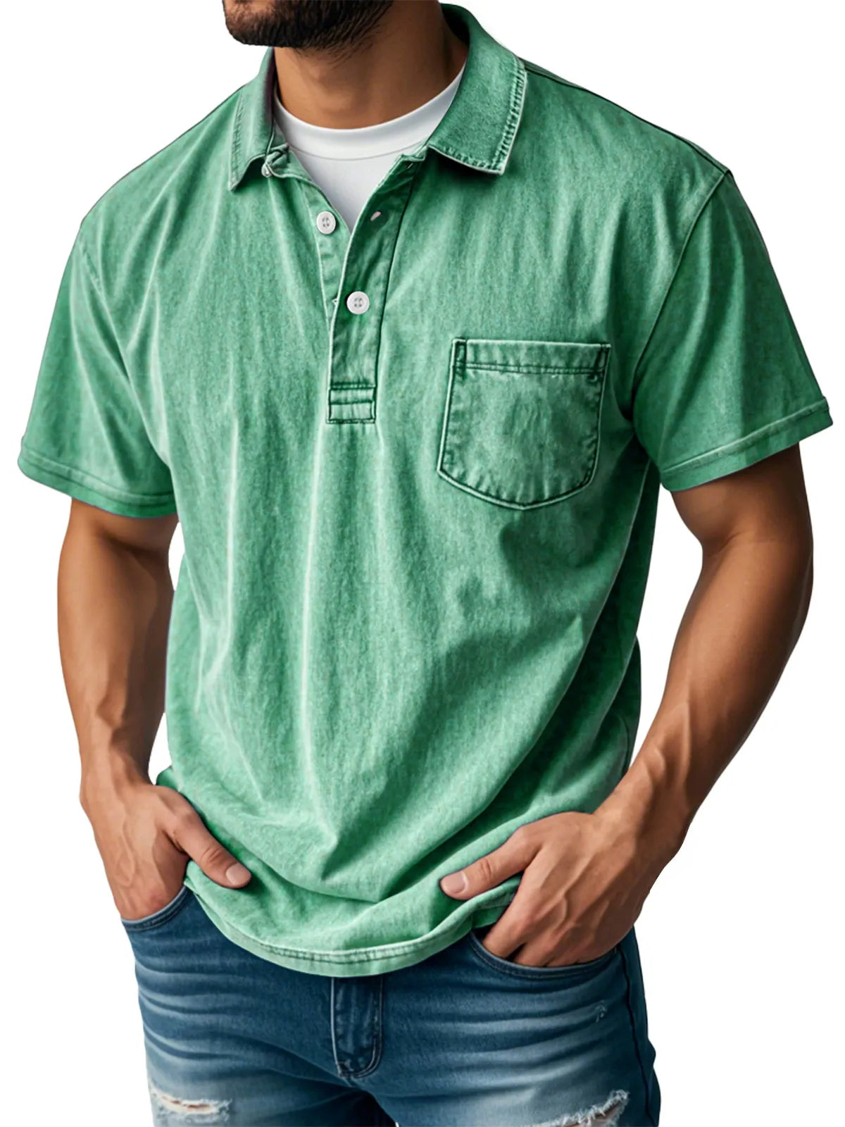 Carter® | Men'S Casual Vintage Polo Shirt