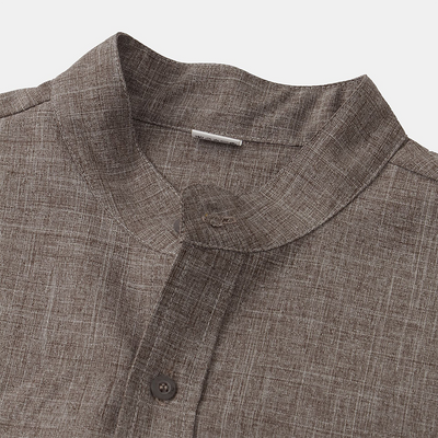Joshua® | Solid Color Men'S Shirt Made Of Cotton Linen