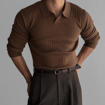 Bhagirath® | MV Korean Lapel Collar Knitted Sweater