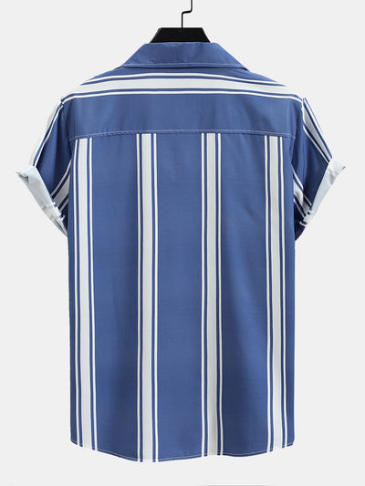 Armas® | Striped Print Revere Shirt