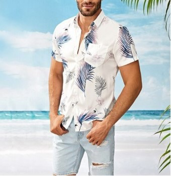 Kayra® | Summer Beach Flowers Shirt