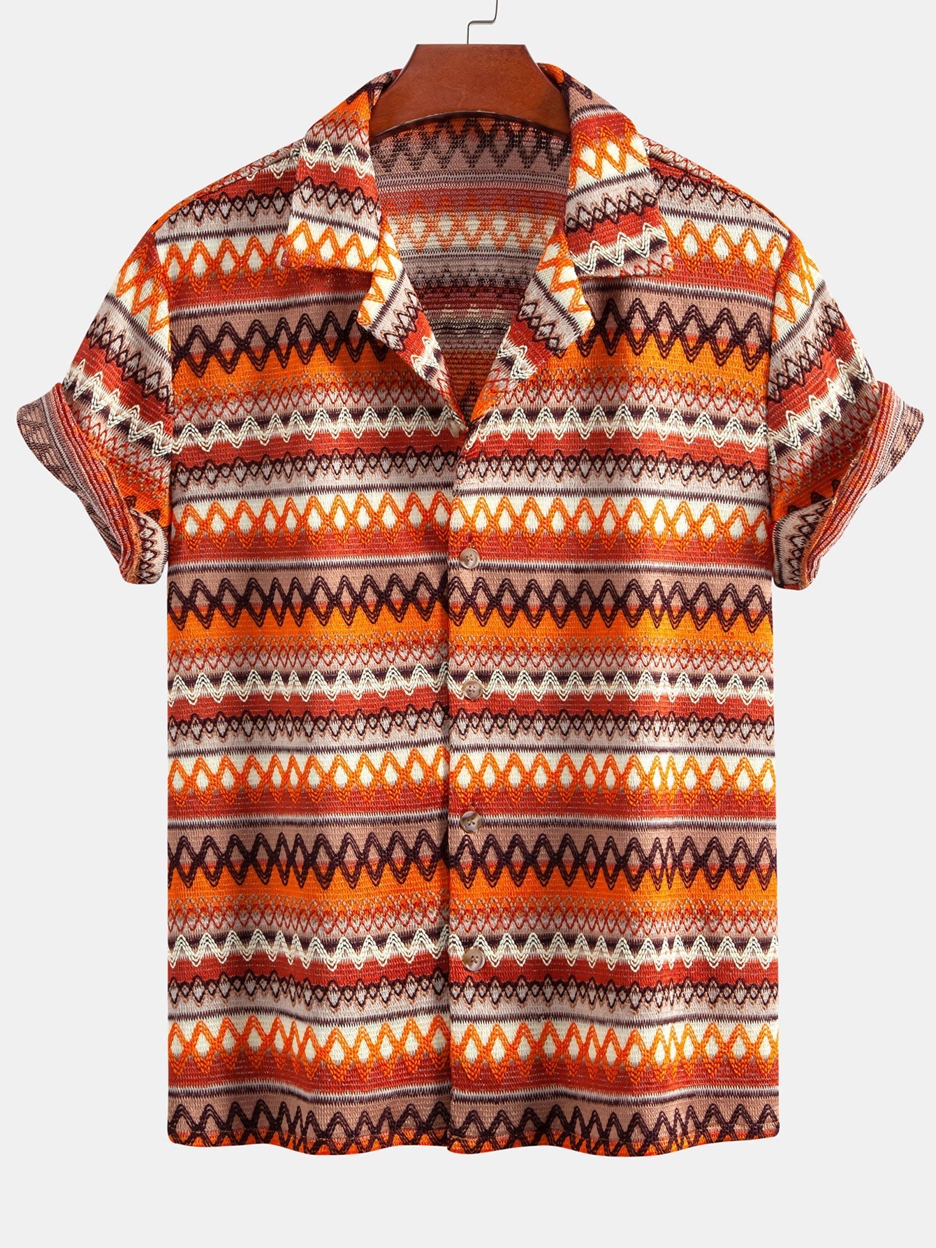 Jorge® | Geometric Cuban Shirt & Straight Leg Linen Pants