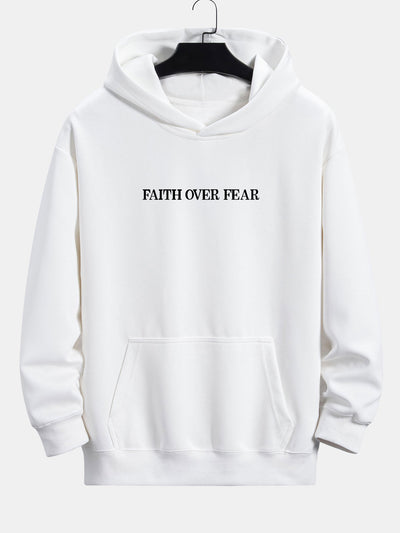 Bruno | Faith Over Fear Print Relax Fit Hoodie