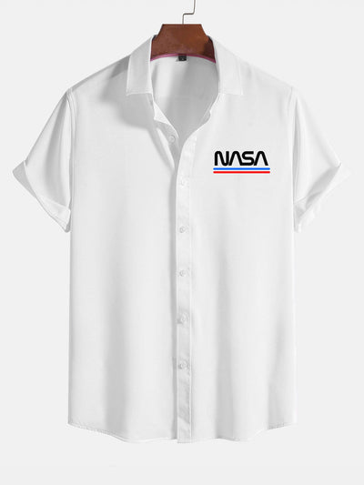 Alvah® | Space Letter Print Shirts