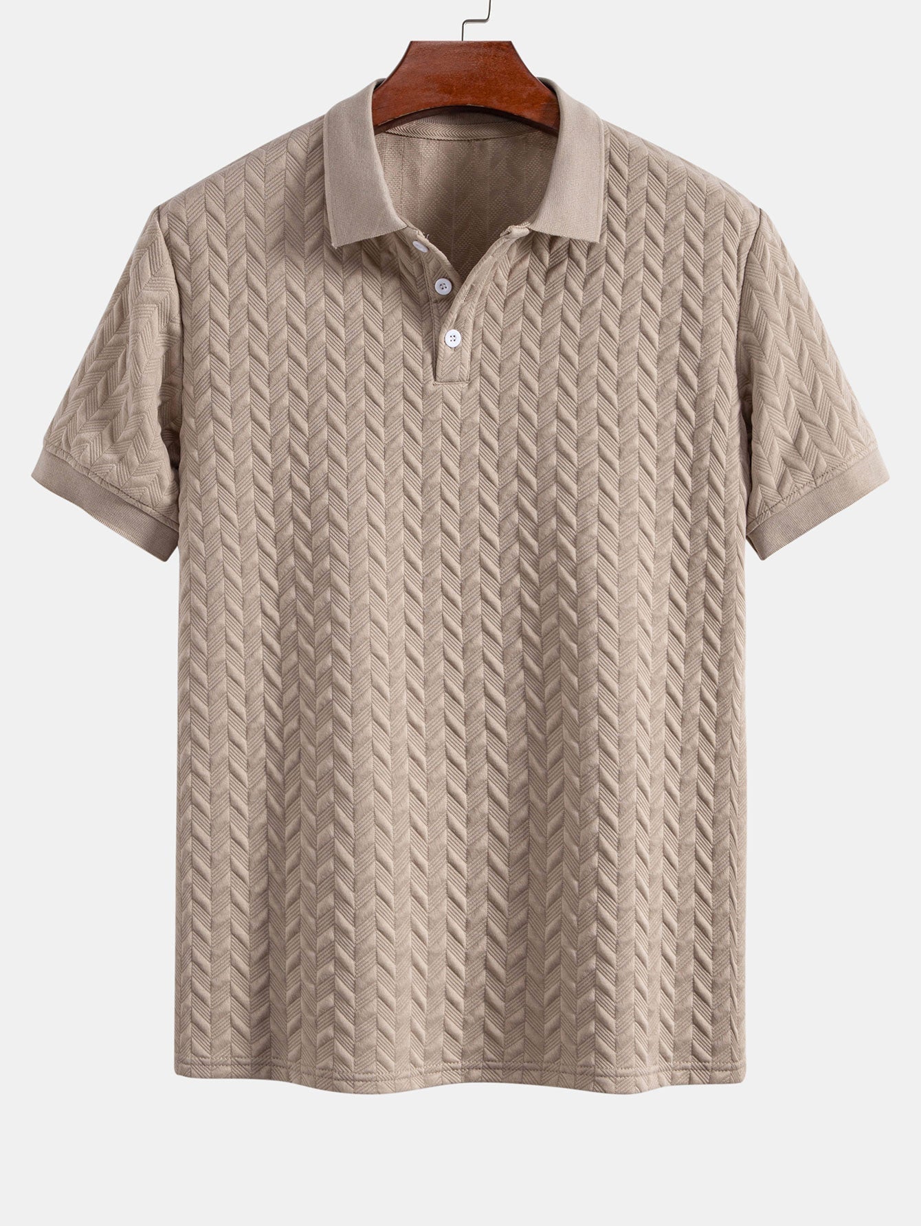 Colton | Geometric Jacquard Polo