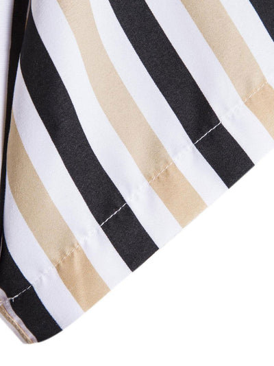 Astrophel® | Man Striped Print Button Up Shirt