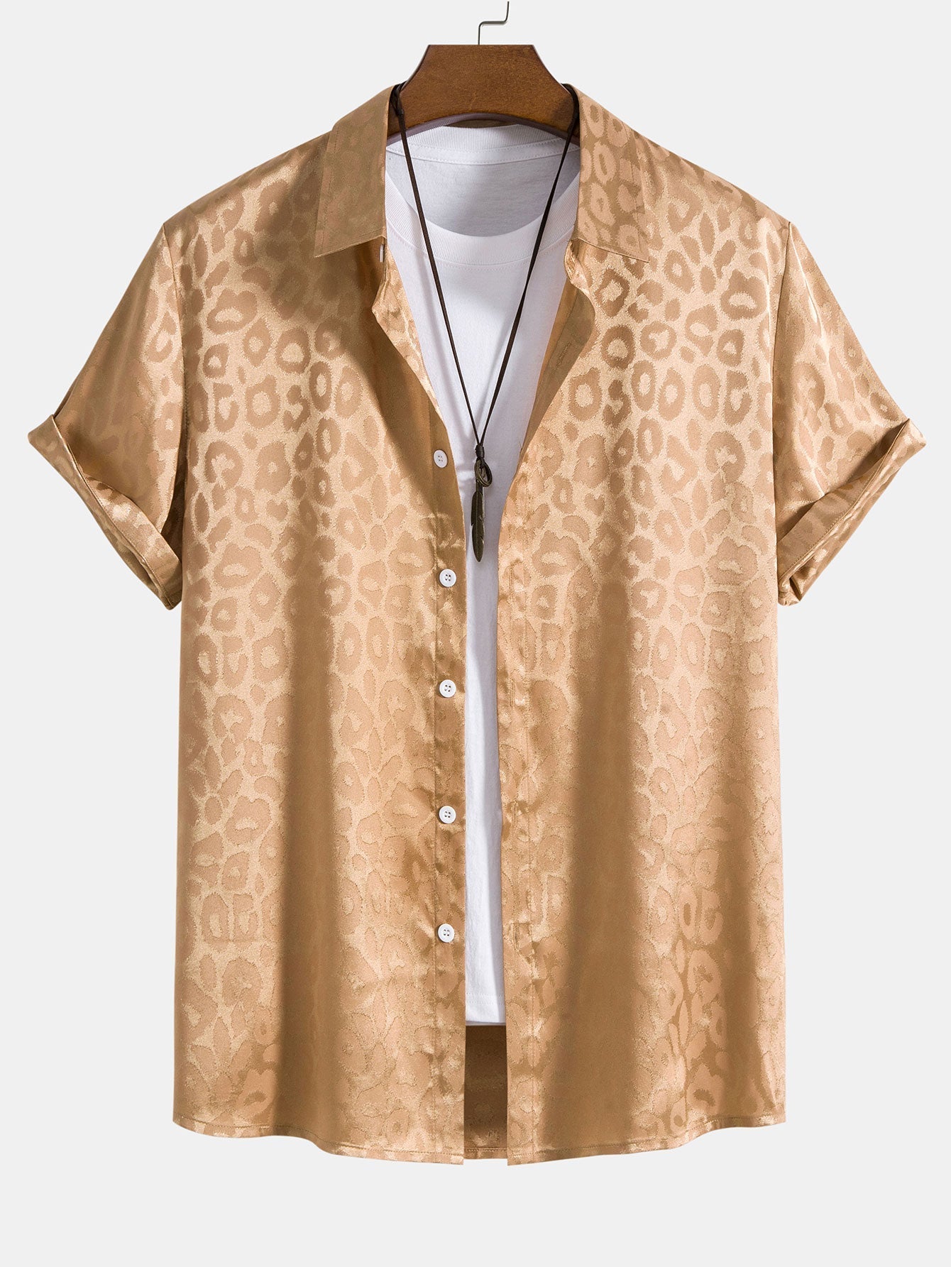 Aslak® | Satin Leopard Shirt