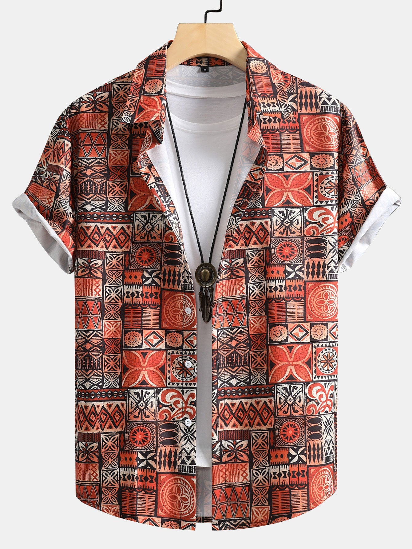 Greg® | Tile Patchwork Print Button Up Shirt
