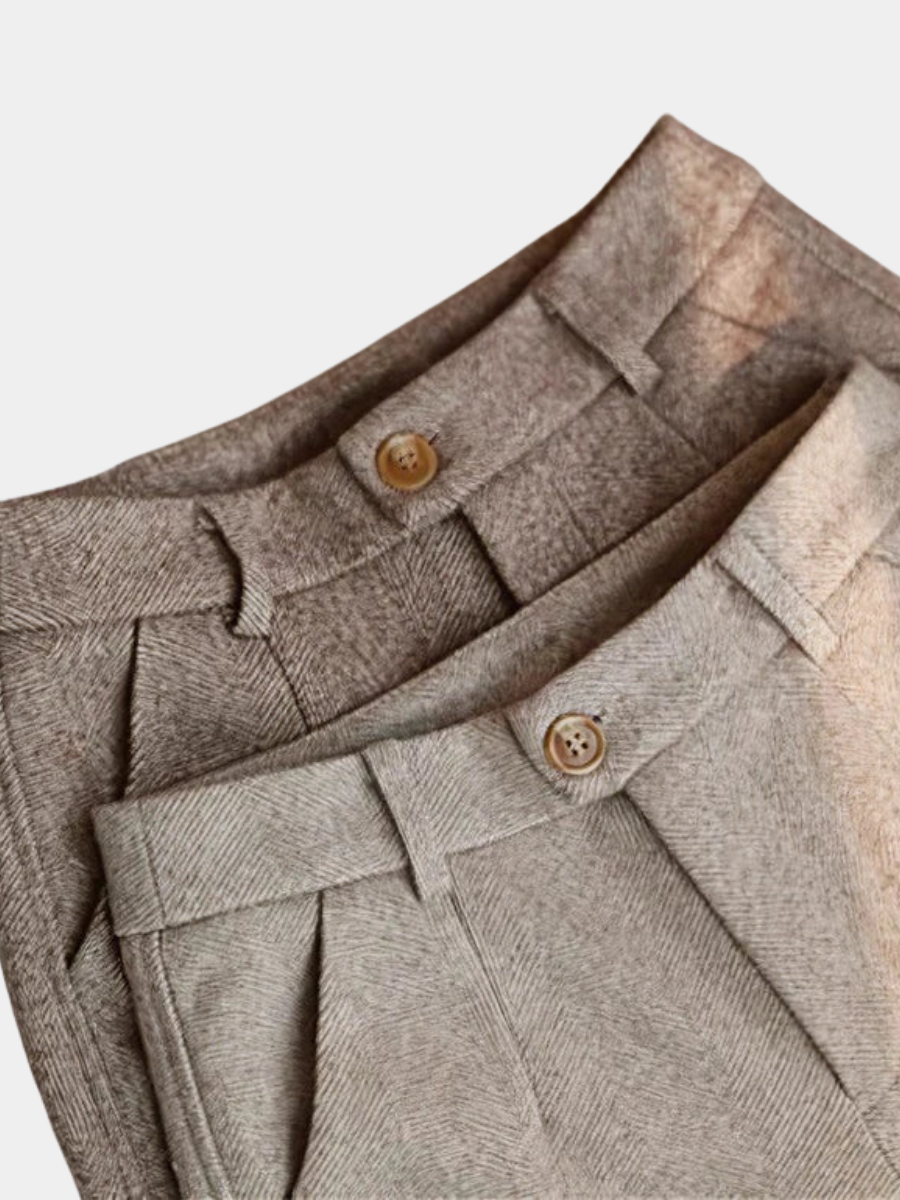 Hello, Tailor-made elegant pure wool trousers