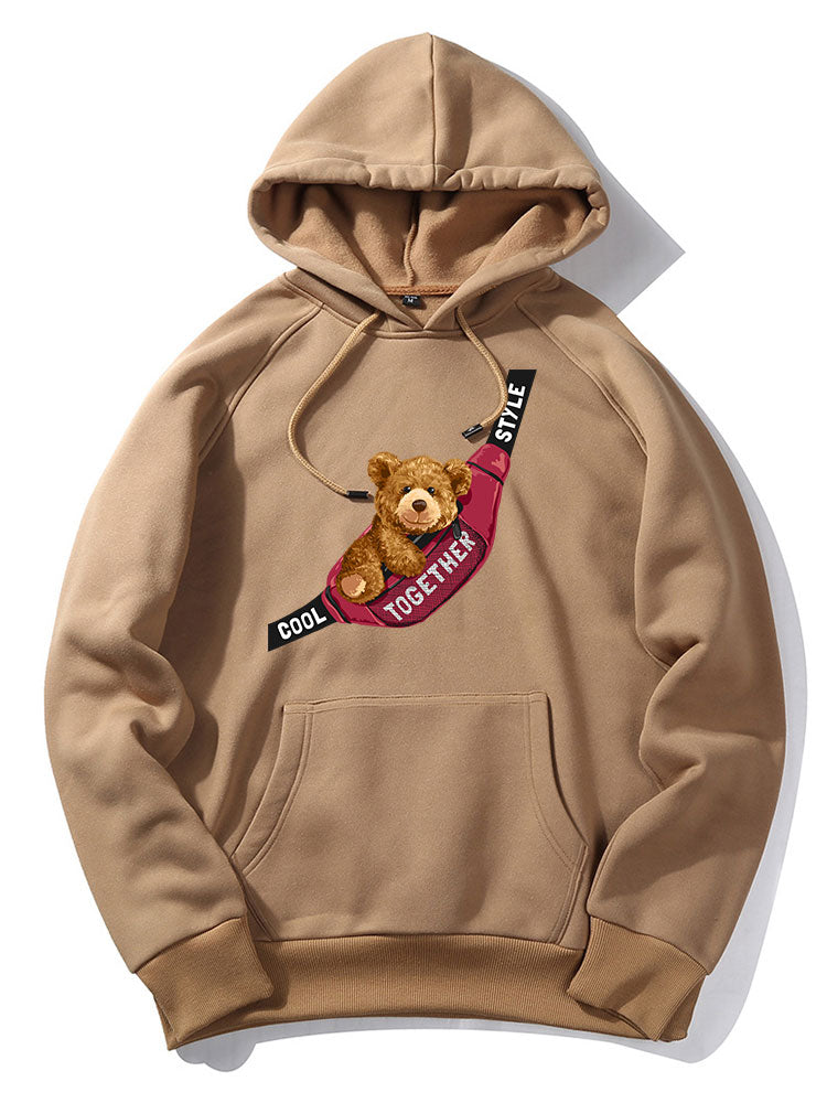 Mica | Shoulder Bag Bear Print Hoodie