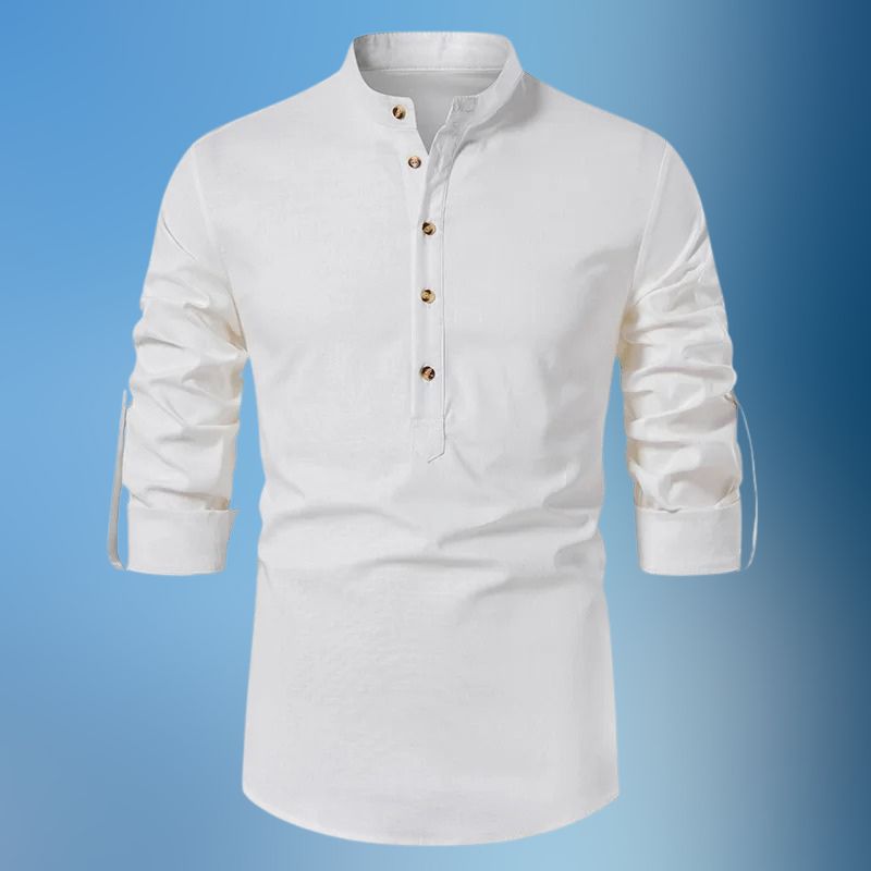 Kayden® | Long Sleeve Linen Shirt