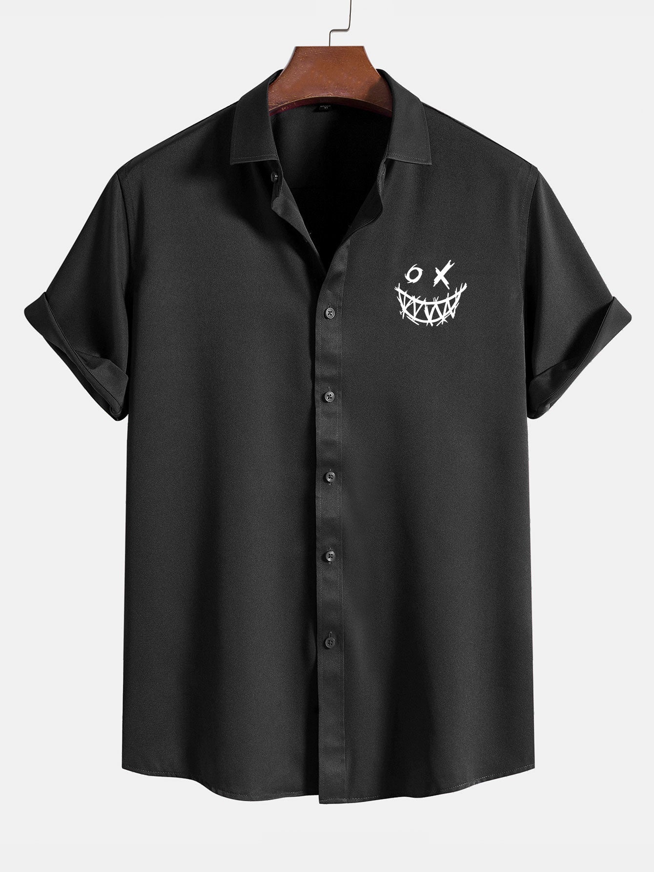 Alenio® | Grimace Print Button Up Shirt