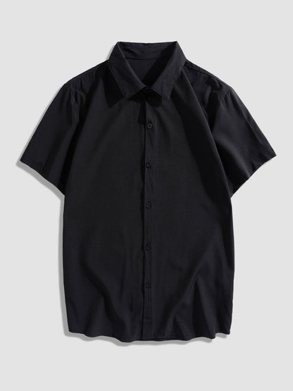 Adelmo® | Solid Color Lapel Basic Shirts
