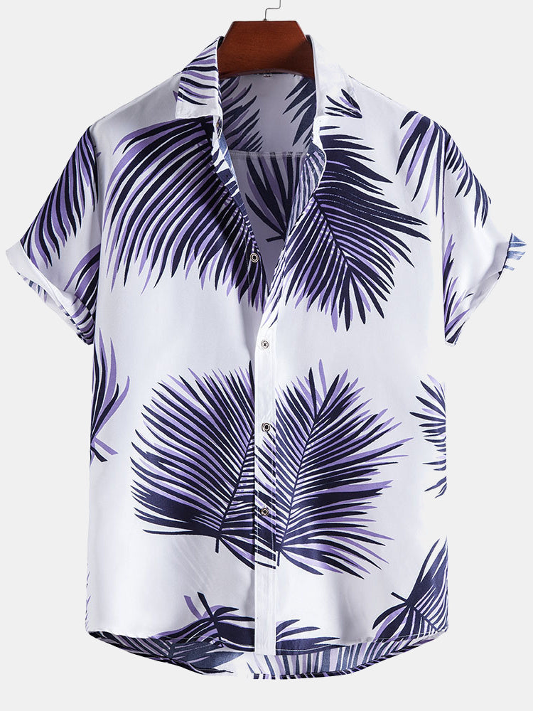 Marlon® | Tropical Leaves Print Shirts
